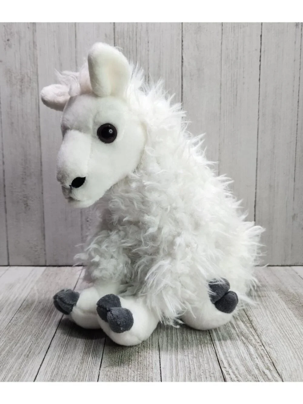 Wild Republic Sitting Llama Plush White Stuffed Animal Soft Toy 9'' Tall